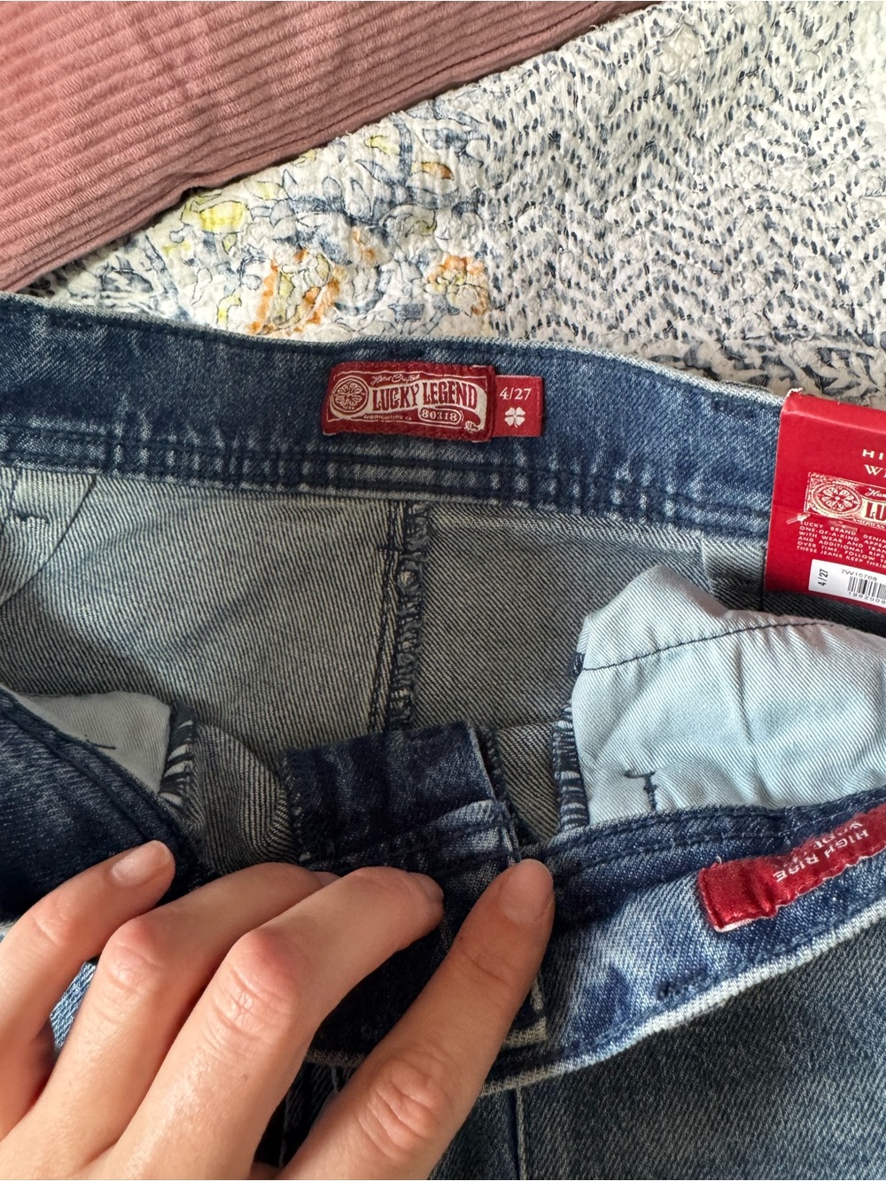 Lucky Brand Light Wash Wide Leg Flare Jeans - Picture 2 of 4